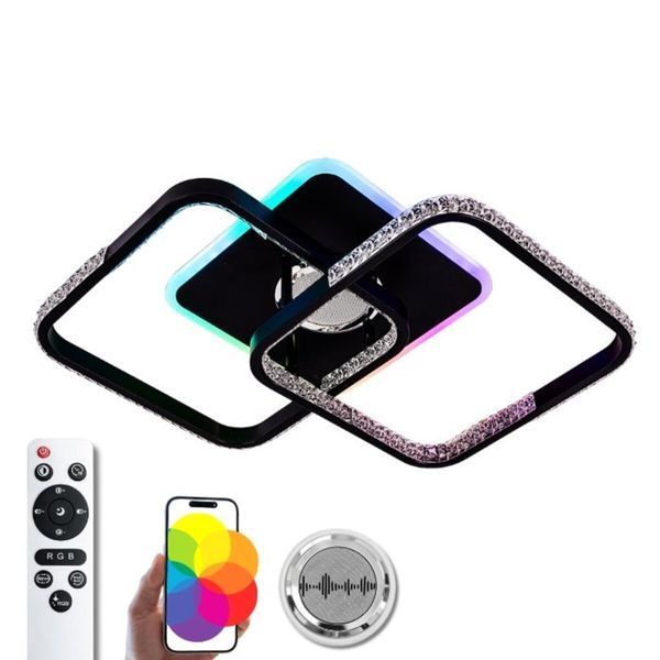 Люстра светодиодная с музыкальной колонкой и RGB подсветкой для спальни и детской VALESO YZD1272 SP000052020 фото