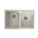 VALESO HARMONY 7850 Granite Kitchen Sink in Speckled White, Matte Finish