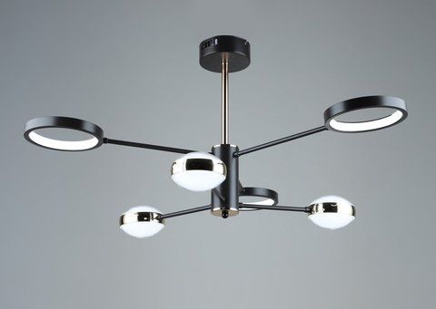 Люстра светодиодная акриловая Sirius B YH872/3+3 COFFEE+GD SP000040556 фото