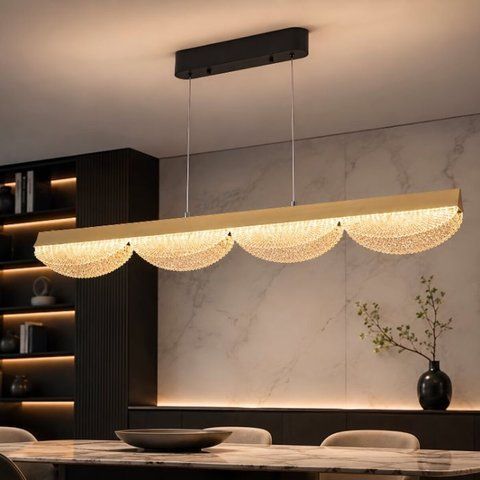 Люстра подвесная LED, 54w, VALESO,3000K/4000K/6500K с пультом и приложением LCD3176, Серебро SP000048950 фото