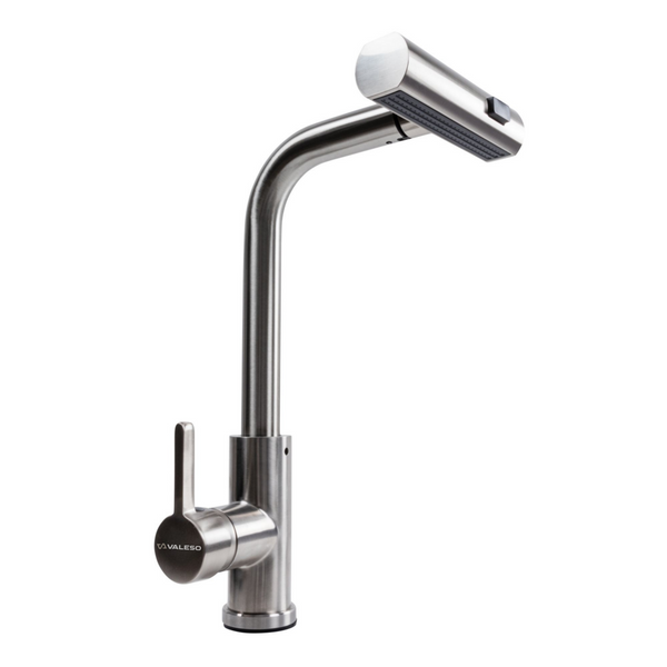 2in1 Set Kitchen Sink Handmade CM 65*50 L Stainless Steel + Faucet XK08A VALESO SP000051443 фото
