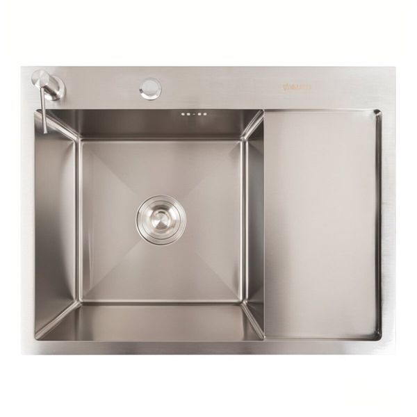 2in1 Set Kitchen Sink Handmade CM 65*50 L Stainless Steel + Faucet XK08A VALESO SP000051443 фото