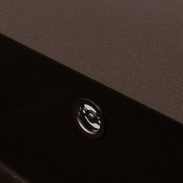 VALESO ESTERIS 6550 Granite Kitchen Sink in Dark Rock, Matte Finish