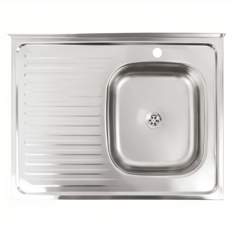 Мойка кухонная из нержавеющей стали Platinum 8060 R (0,4/120 мм) SP000000599 фото