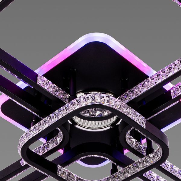Люстра потолочная светодиодная с музыкальной колонкой и RGB подсветкой для большой гостиной VALESO YZD1271 SP000052017 фото