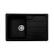 VALESO VERONA 7850 Granite Kitchen Sink in Metallic Black, Matte Finish