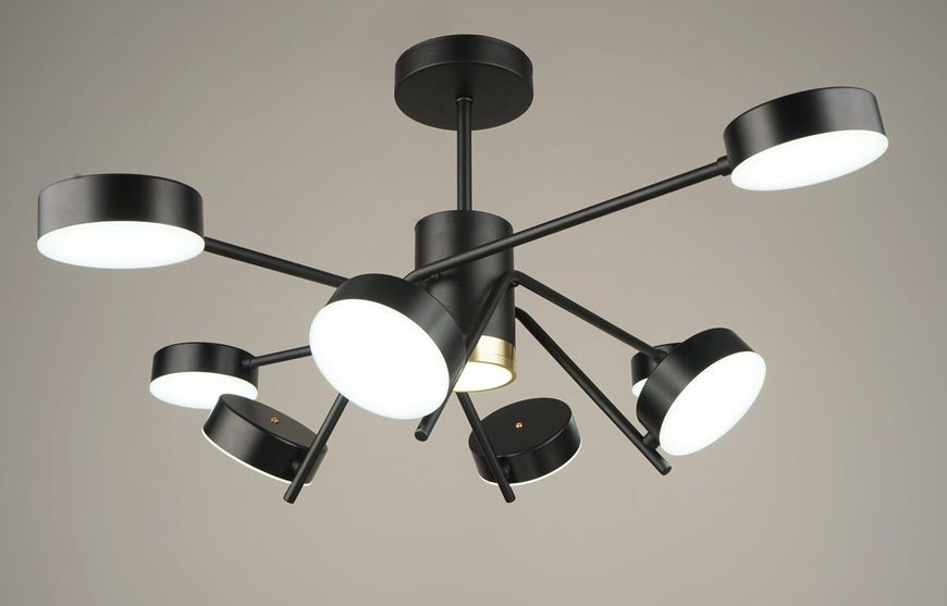 Люстра світлодіодна акрилова Sirius B N4182/8 112W BK SP000043607 фото