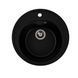 VALESO LUNA 510 Granite Kitchen Sink in Metallic Black, Matte Finish
