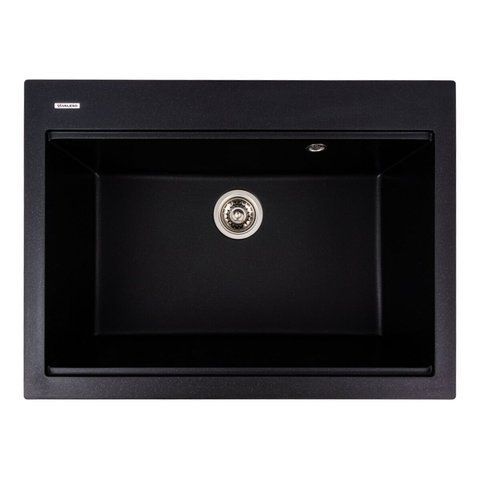 Гранітна мийка для кухні VALESO SAPPHIRE 7656 матова Чорна SP000049759 фото