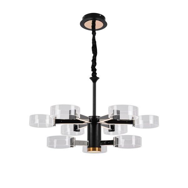 Люстра светодиодная акриловая Sirius N 3705-6 3 BLACK GD 98W SP000029831 фото