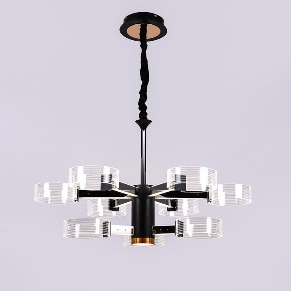 Люстра светодиодная акриловая Sirius N 3705-6 3 BLACK GD 98W SP000029831 фото