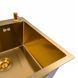 Кухонна мийка 50*50 PVD Gold Valeso Handmade (сифон круглий, 3,0/0,8) SP000044305 фото 3