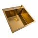 Кухонна мийка 50*50 PVD Gold Valeso Handmade (сифон круглий, 3,0/0,8) SP000044305 фото 2
