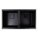VALESO ENIGMA 7945 Granite Kitchen Sink in Black, Matte Finish