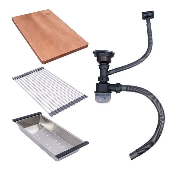 Кухонная мойка Valeso Handmade CM 54*44 Workstation золото PVD, монтаж под столешницу SP000048194 фото