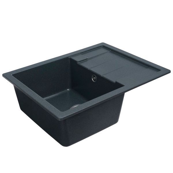 VALESO INTENSO 6550 Granite Kitchen Sink in Anthracite, Matte Finish