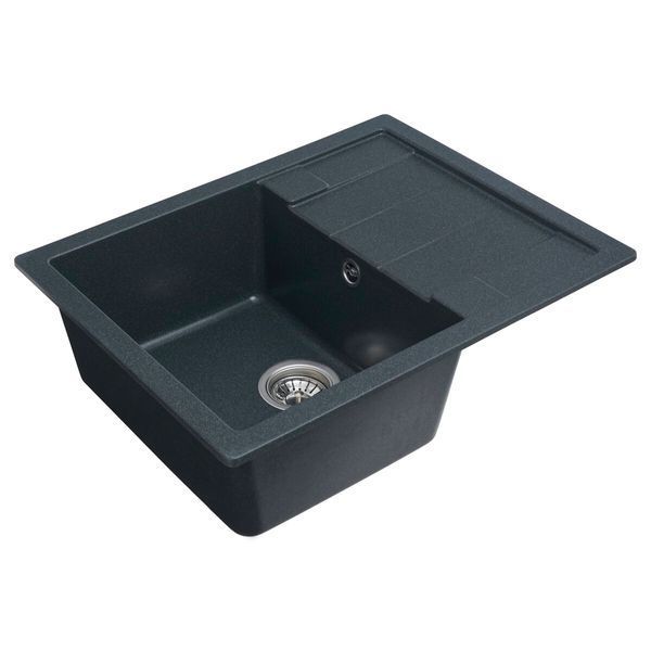 VALESO INTENSO 6550 Granite Kitchen Sink in Anthracite, Matte Finish