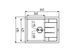VALESO INTENSO 6550 Granite Kitchen Sink in Anthracite, Matte Finish