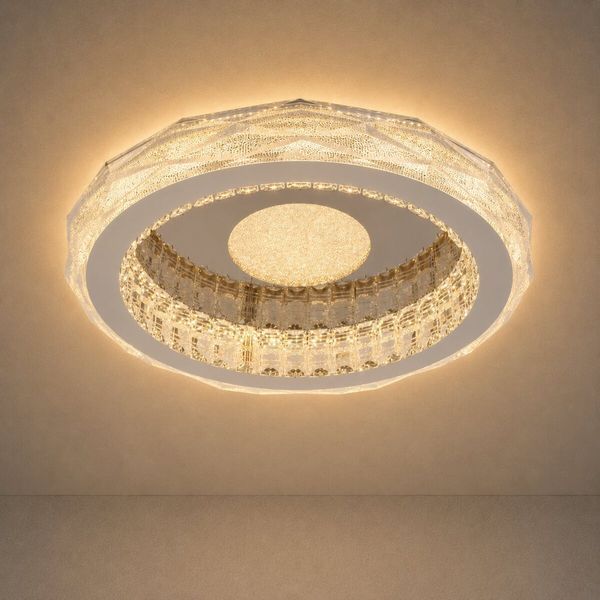 Люстра стельова VALESO S1001-500C DARK CHROME+CR, хром, LED 114W SP000052262 фото