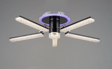 Люстра светодиодная акриловая B YH0810/5 GD+BK 66W SP000040541 фото