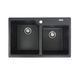 VALESO HARMONY 7850 Granite Kitchen Sink in Anthracite, Matte Finish