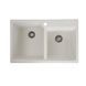 VALESO HARMONY 7850 Granite Kitchen Sink in Snow White, Matte Finish