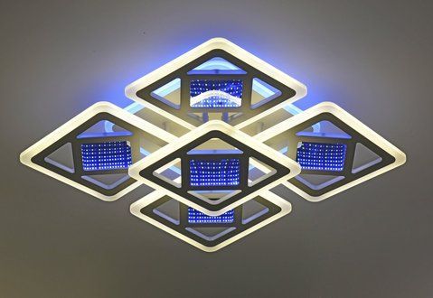 Люстра стельова VALESO 55482/4+1 біла, LED SP000052231 фото
