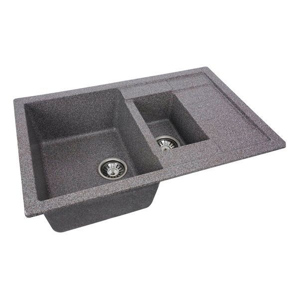 Гранитная мойка для кухни Platinum 7850W TOSKANA матовая Микс SP000025169 фото