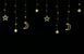 Гирлянда штора LED новогодняя VALESO звезды/месяц 12 подвесок 3м&times;0,6м теплый свет LKS3436 SP000050176 фото 2