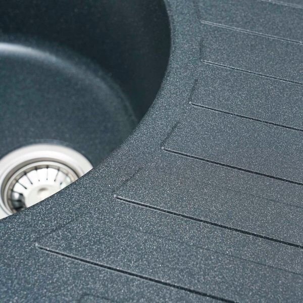 VALESO LIRA 7750 Granite Kitchen Sink in Anthracite, Matte Finish
