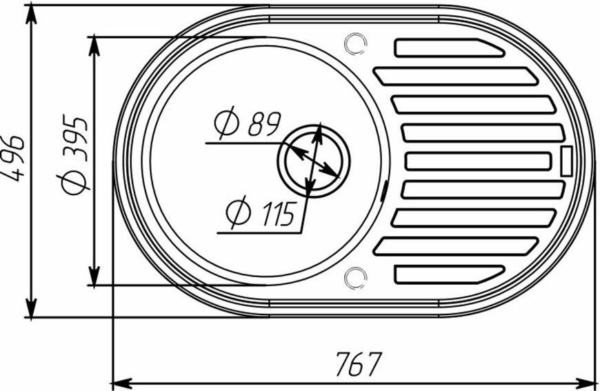 VALESO LIRA 7750 Granite Kitchen Sink in Anthracite, Matte Finish