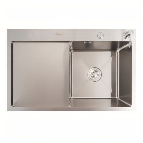 Кухонна мийка CM 78*50 R нержавійка VALESO Handmade (круглий сифон 3,0/0,8) SP000044288 фото
