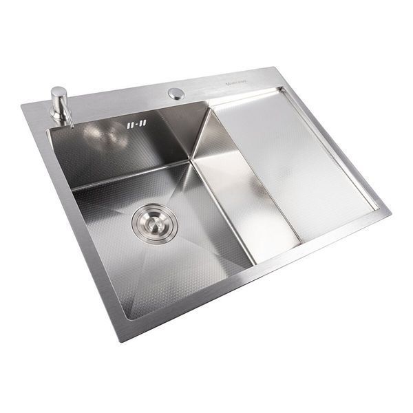 Кухонная мойка CM 65*50 L D&Eacute;COR нержавейка VALESO Handmade 3.0/1.0 SP000043033 фото