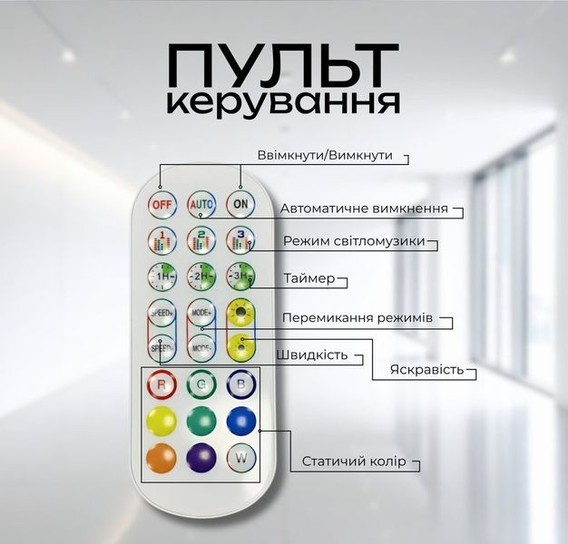 Торшер підлоговий Світлодіодний VALESO LED RGB IC Розумний 150см Музична Синхронізація VALESO SP000050183 фото