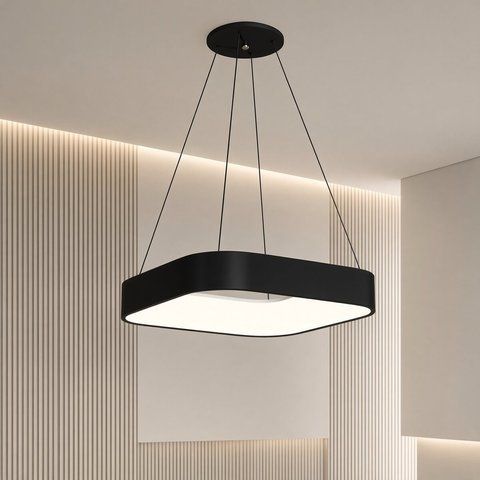 Люстра светодиодная подвесная Sirius GLD-23411 BK 64W SP000040112 фото