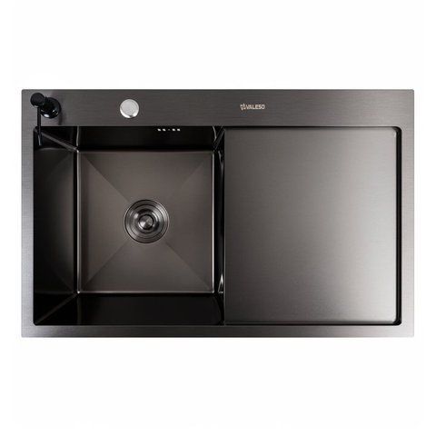 Кухонна мийка CM 78*50 L PVD чорна VALESO Handmade 3.0/1.0 SP000033656 фото