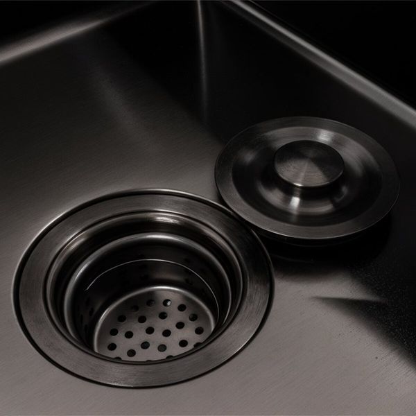 Кухонна мийка CM 78*50 L PVD чорна VALESO Handmade 3.0/1.0 SP000033656 фото