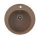 VALESO LUNA 510 Granite Kitchen Sink in Caramel, Matte Finish