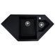 VALESO PANDORA 9950 Granite Kitchen Sink in Metallic Black, Matte Finish