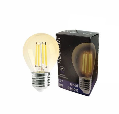 Лампочка LED SIRIUSSTAR filament gold 5406 8W (G45-4200K-E27) SP000035119 фото
