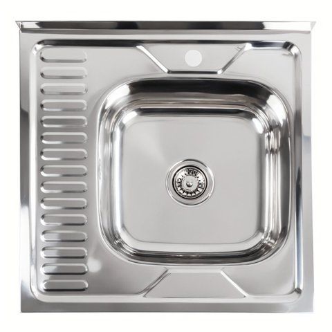Кухонная мойка из нержавеющей стали Valeso ПОЛИРОВКА 6060 R (0,7/160 мм) SP000044078 фото