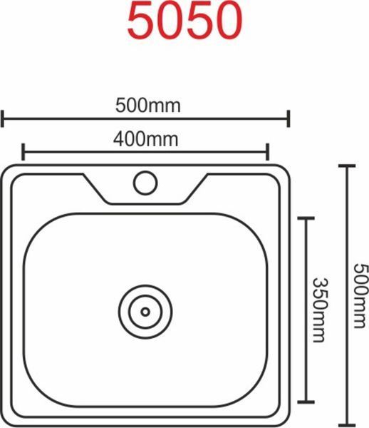 Кухонная мойка из нержавеющей стали Valeso ПОЛИРОВКА 5050 (0,7/160 мм) SP000044149 фото