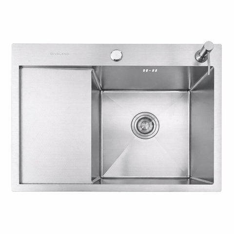 Кухонная мойка CM 65*50 R D&Eacute;COR нержавейка VALESO Handmade 3.0/1.0 SP000043034 фото