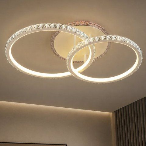 Люстра светодиодная акриловая VALESO B YT393/2 (80W+12W RGB) SP000031493 фото