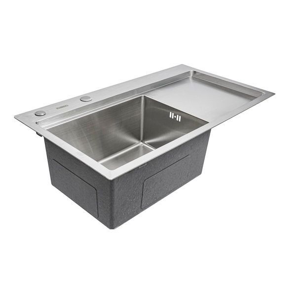 Кухонна мийка нержавійка VALESO CM 78*43 L Handmade (3.0/1.0) SP000032273 фото