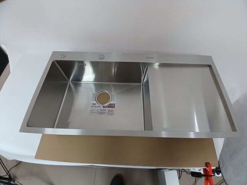 Кухонная мойка нержавейка CM 100*50 L VALESO Handmade (3.0/0.8) SP000045393 фото