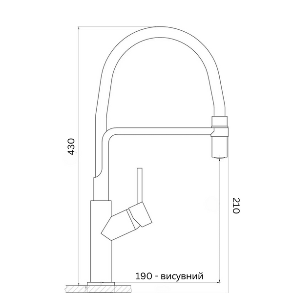 Смеситель кухонный VALESO BQ566 гибкий PVD черный SP000044376 фото