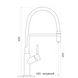Смеситель кухонный VALESO BQ566 гибкий PVD черный SP000044376 фото 4