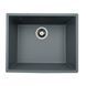 VALESO OASIS 5444 Granite Kitchen Sink in Metallic Gray, Matte Finish