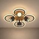 Потолочная люстра VALESO LI9926B-4+4A BK+WOOD, черный + дерево, LED SP000052255 фото 1